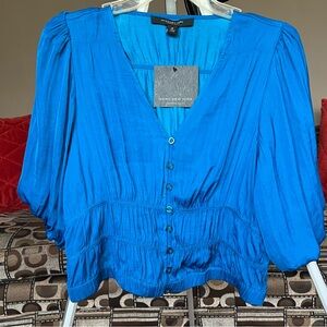 Marc New York Vibrant Blue Blouse